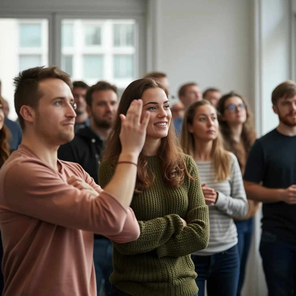 Interaktiver Workshop-Moment